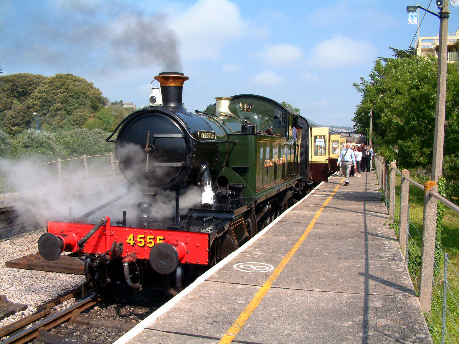 The Dartmouth Steam Railway linking The English Riviera with Dartmouth in south Devon